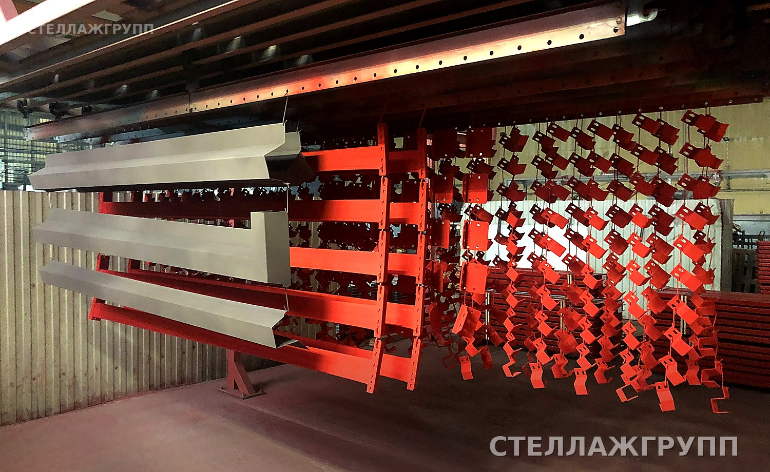 Готовые элементы стеллажей